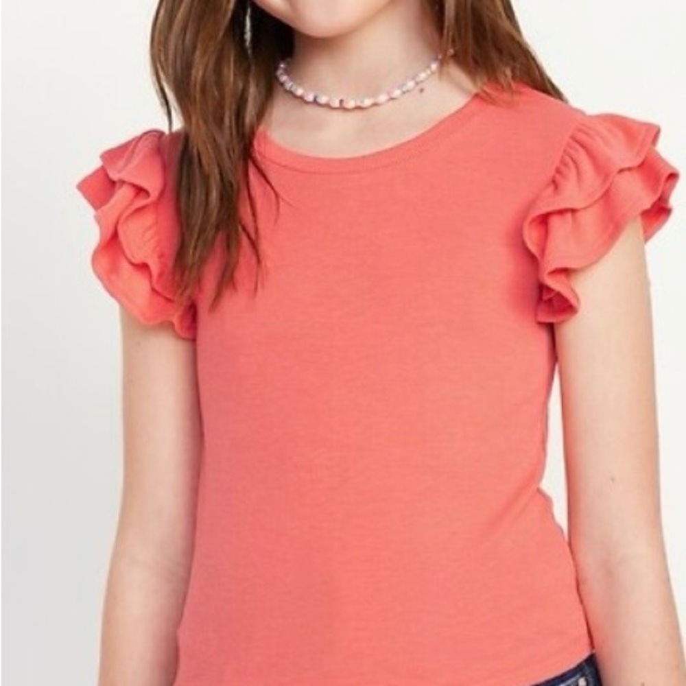 GAP Coral Flutter Sleeve Tee